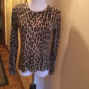 Anthology Silk Animal Print Top